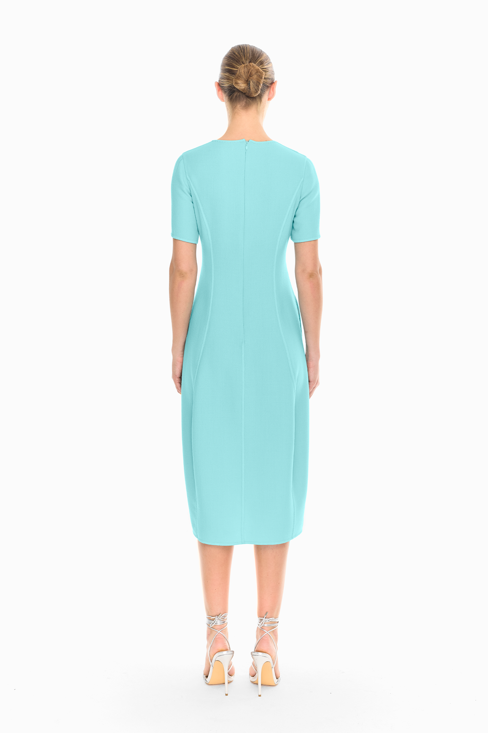 Akira Tulip Dress in Turquoise