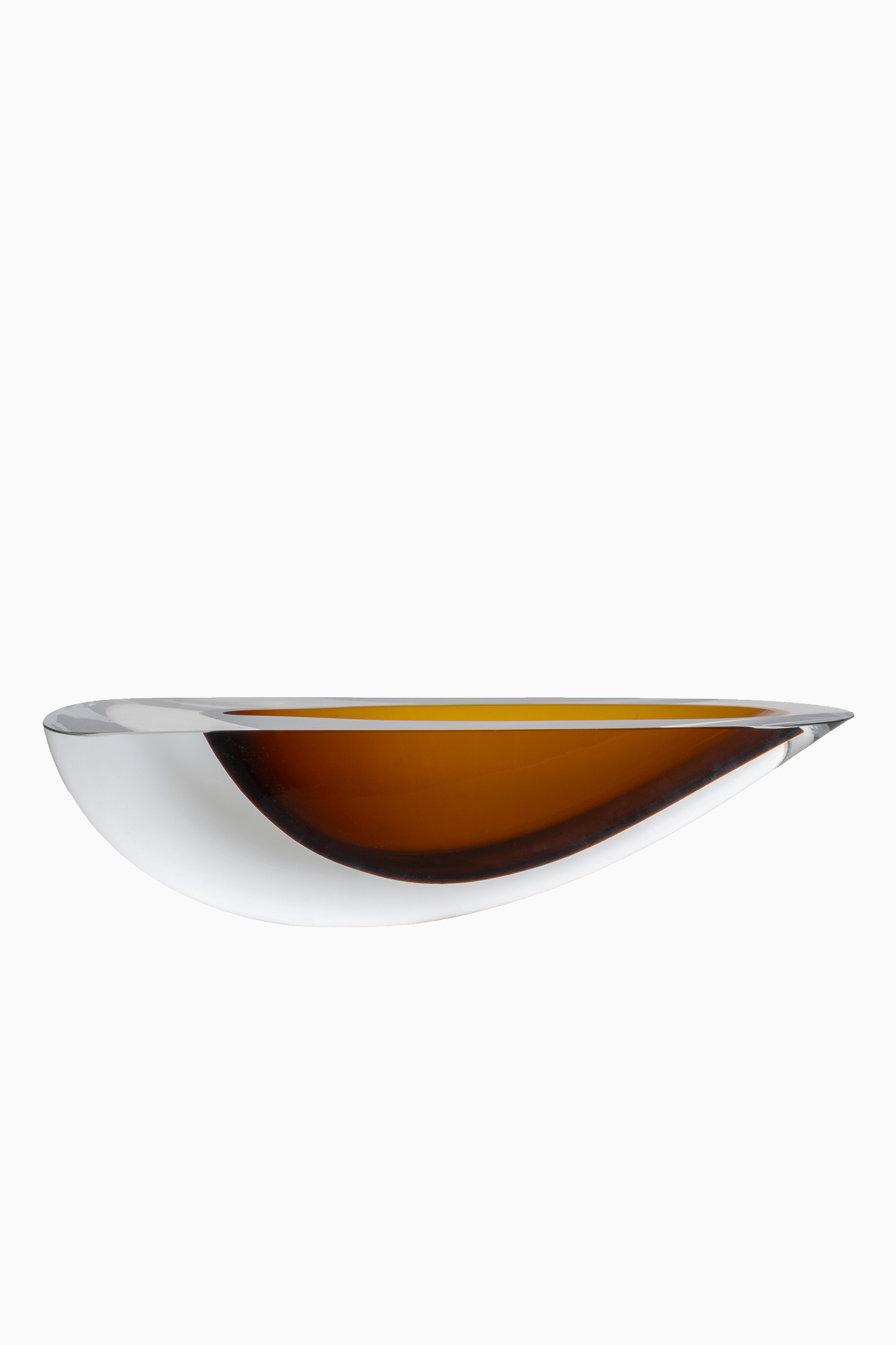 Canoe Vase Amber
