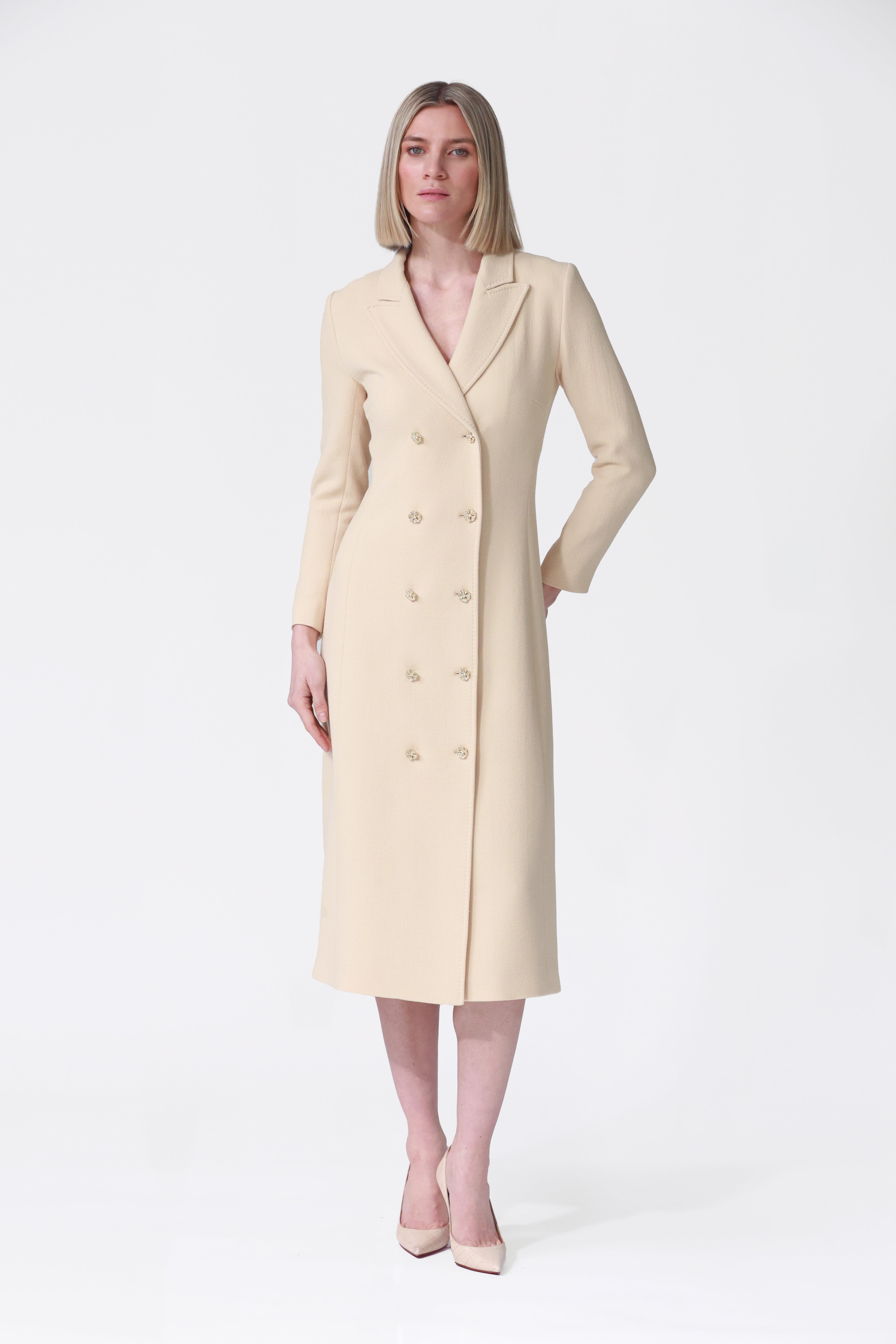 Charlotte Coat Dress in Lilac