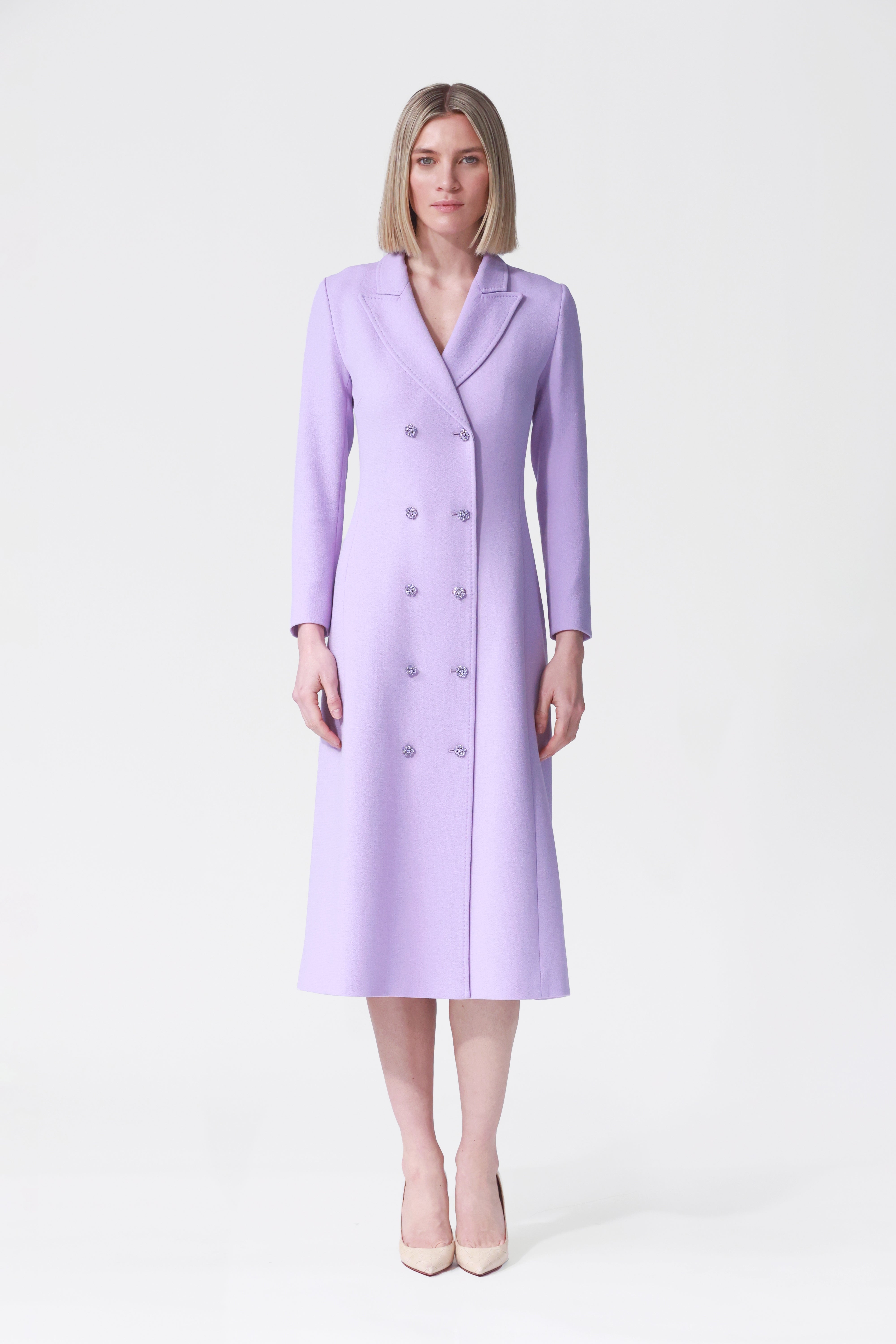 Charlotte Coat Dress in Blonde