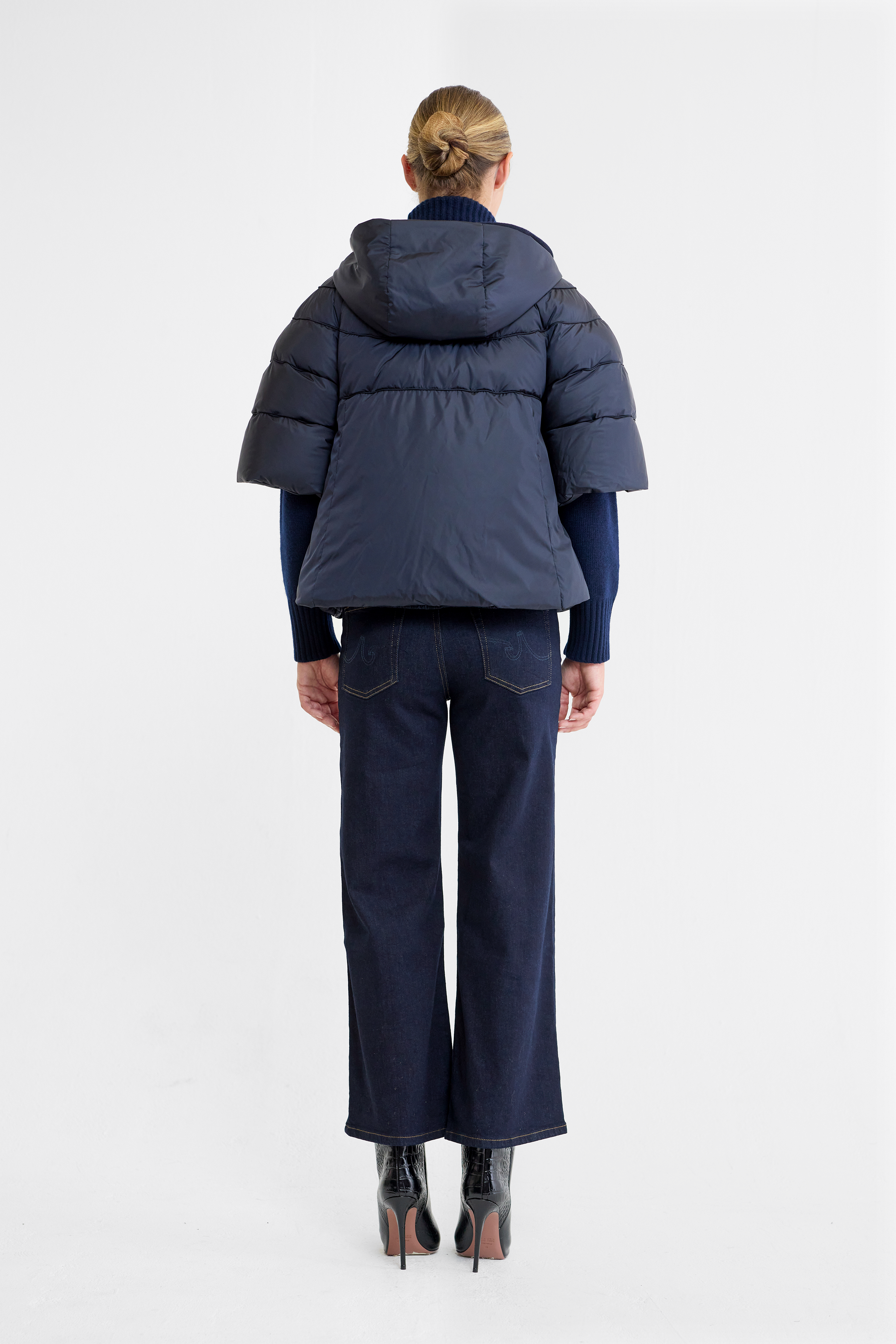 Gisele Navy Puffer Jacket
