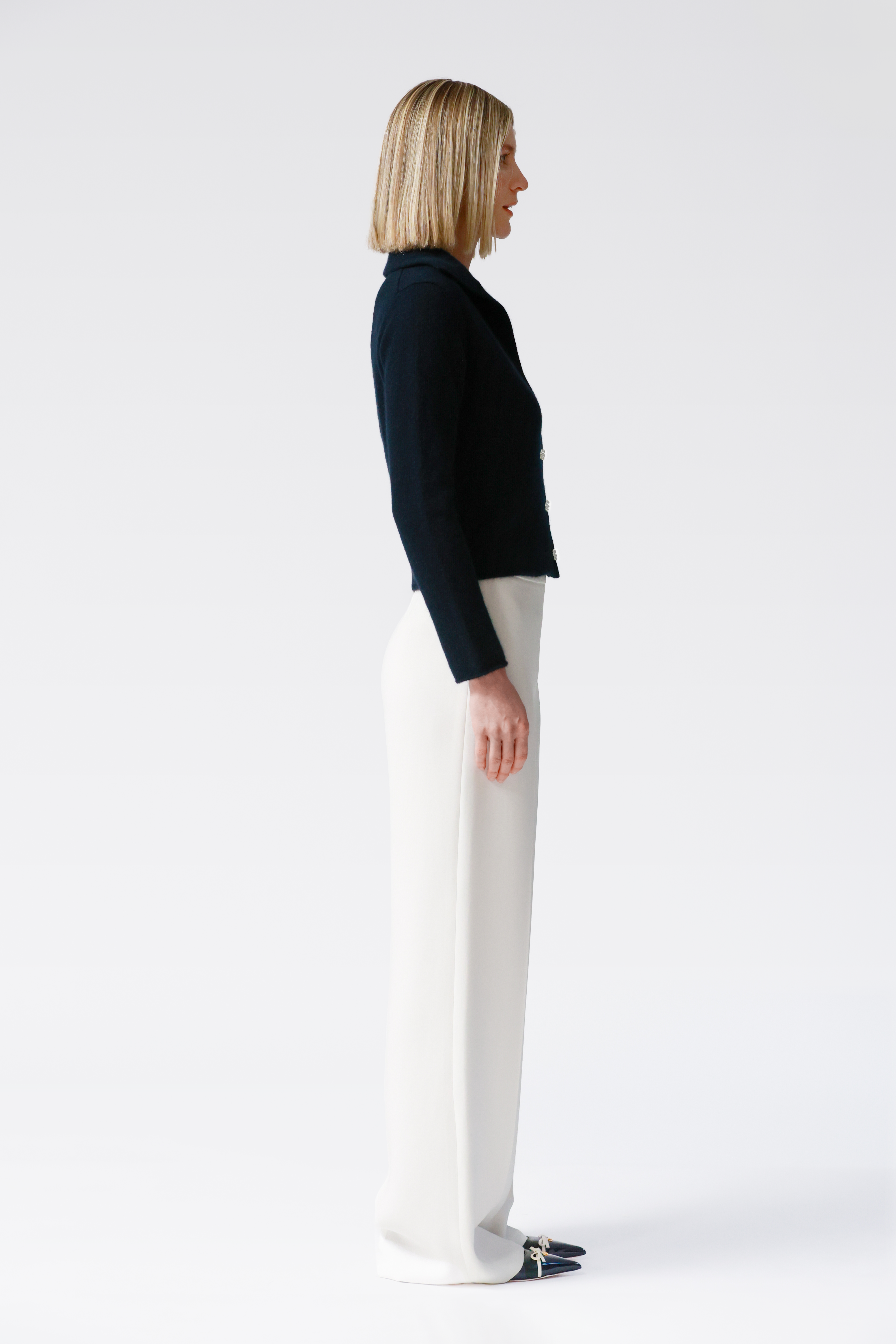 Iris Navy Cashmere Cardigan