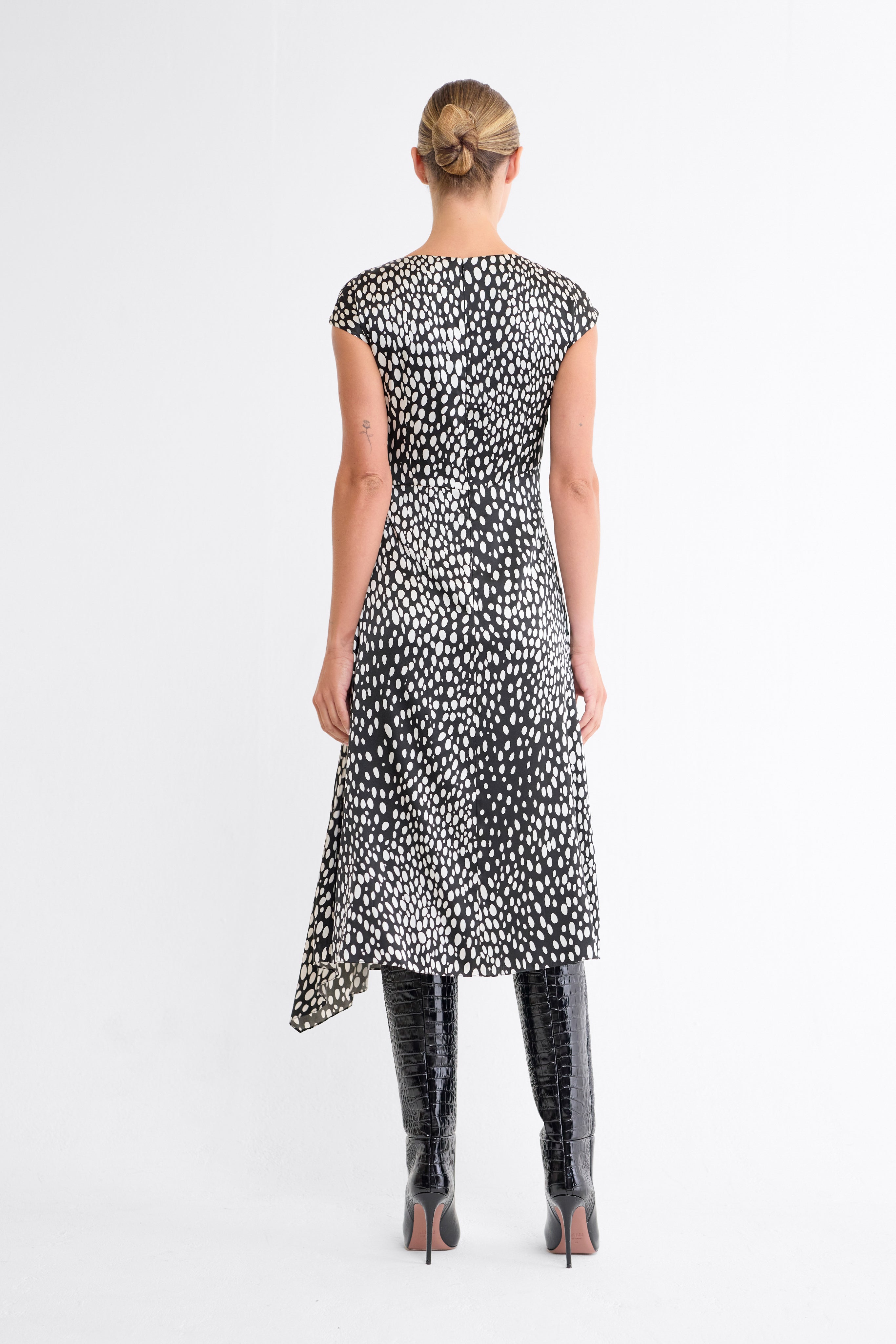 Julianne Abstract Dot Midi Dress