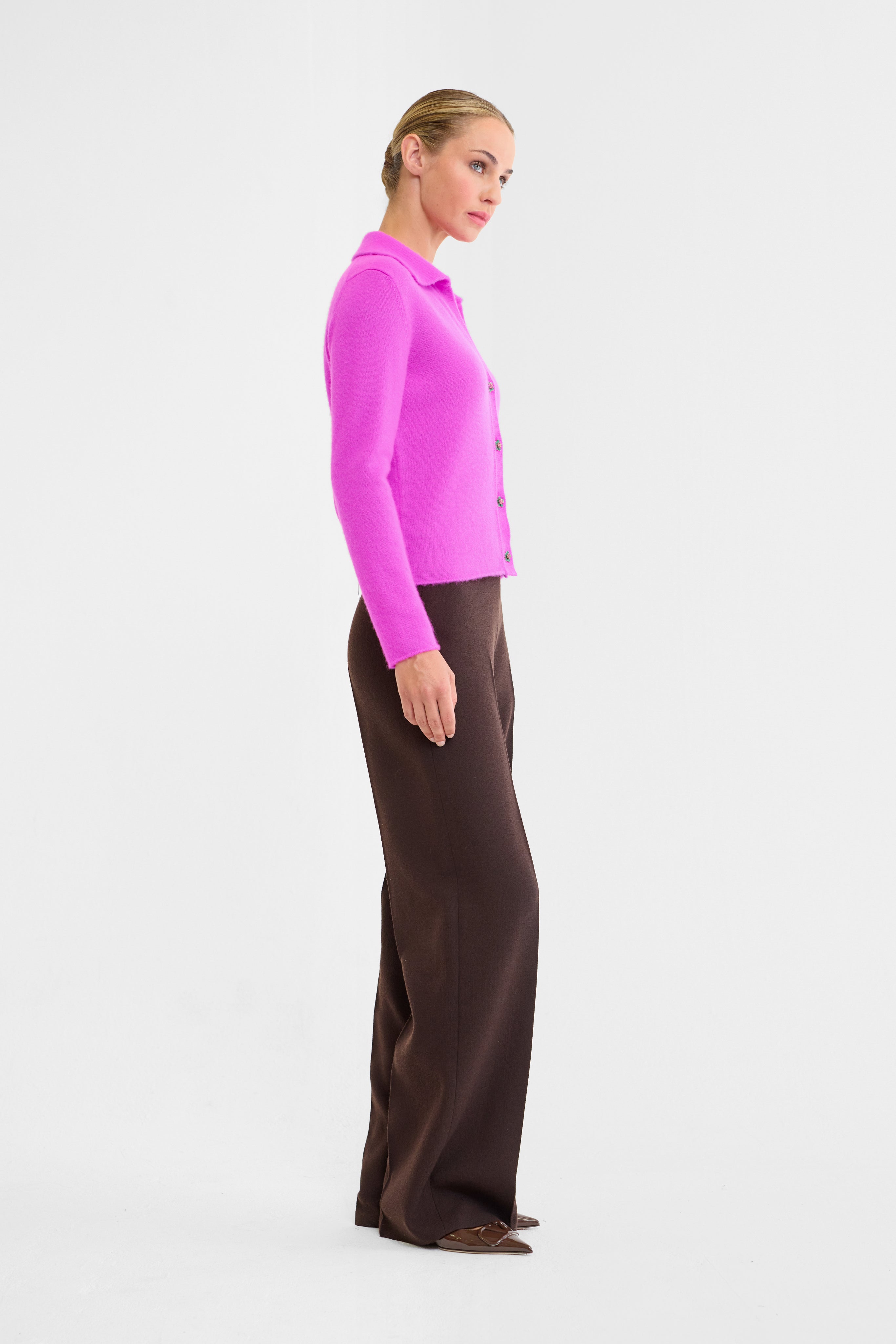 Orchid Cashmere Cardigan