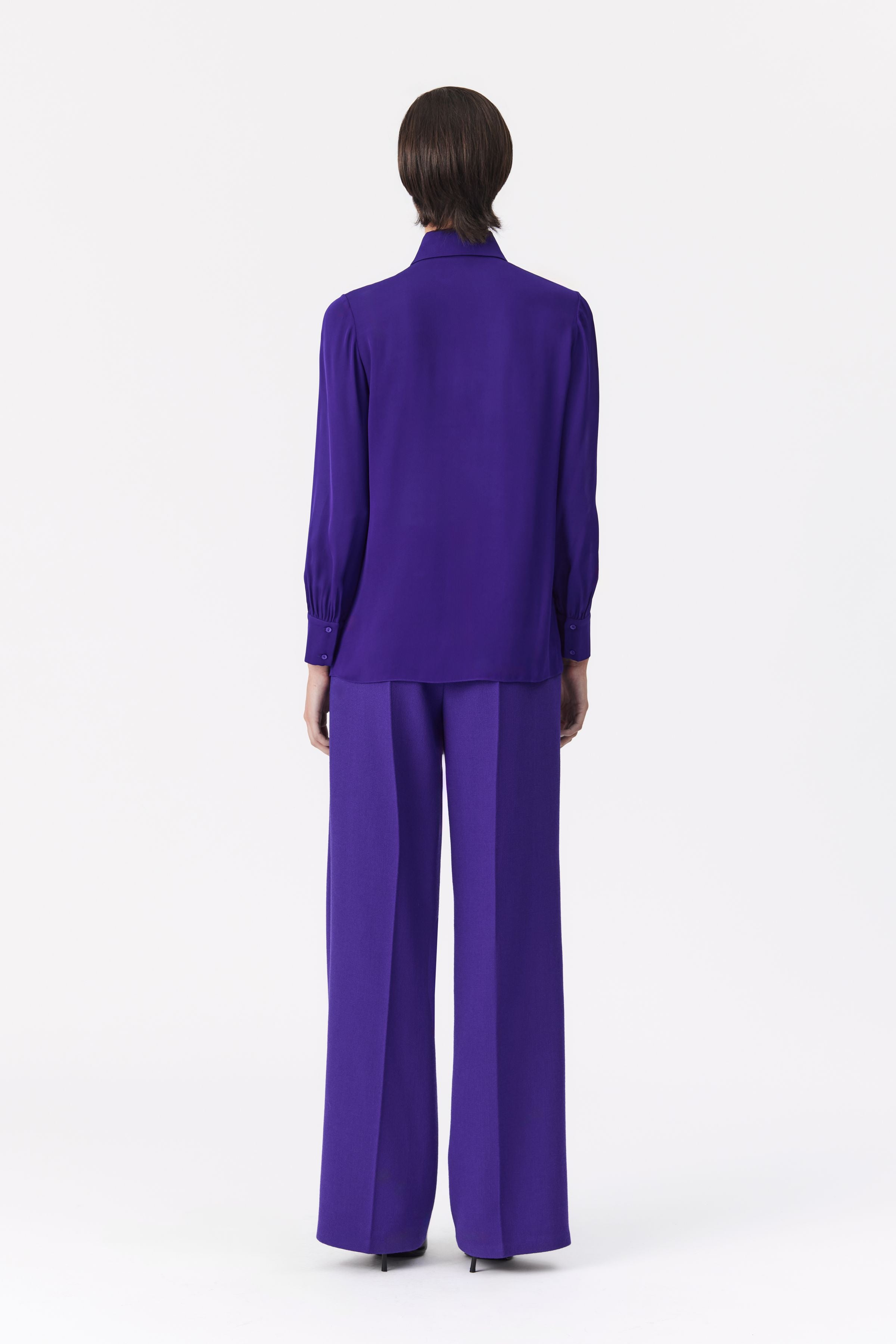 Orelia Purple Silk Blouse