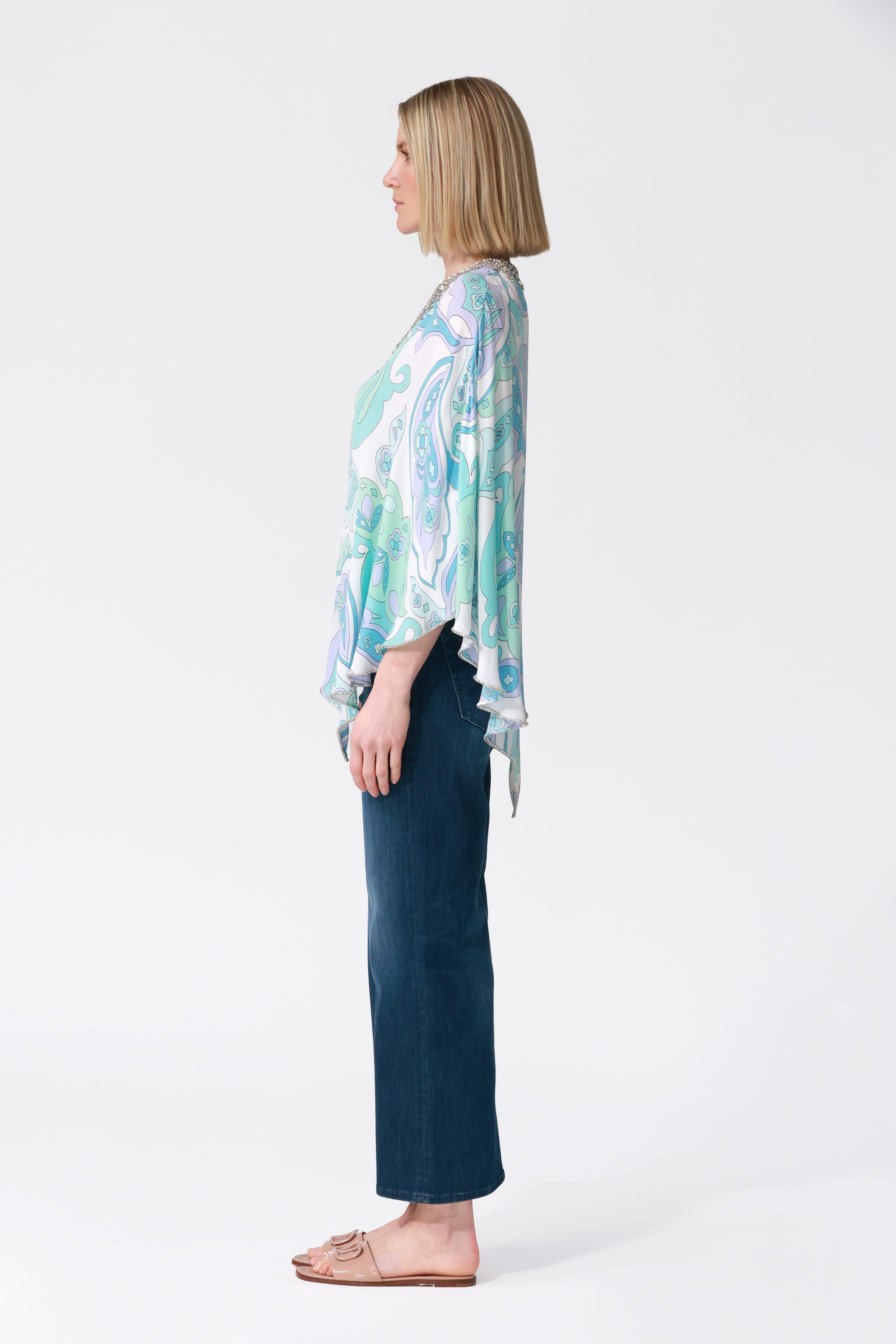 Kelly Paisley Silk Kaftan