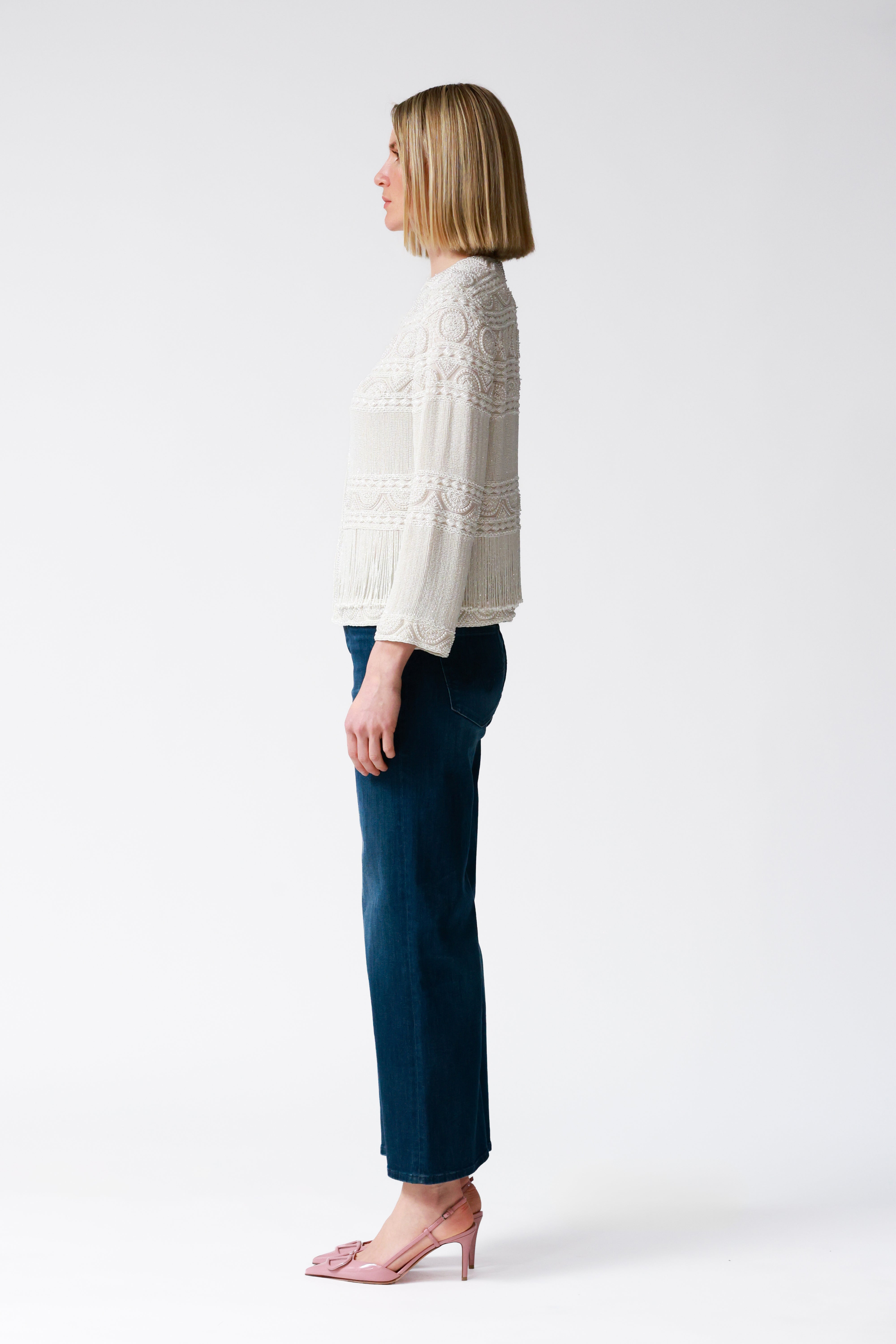 Tyler Ivory Beaded Jacket