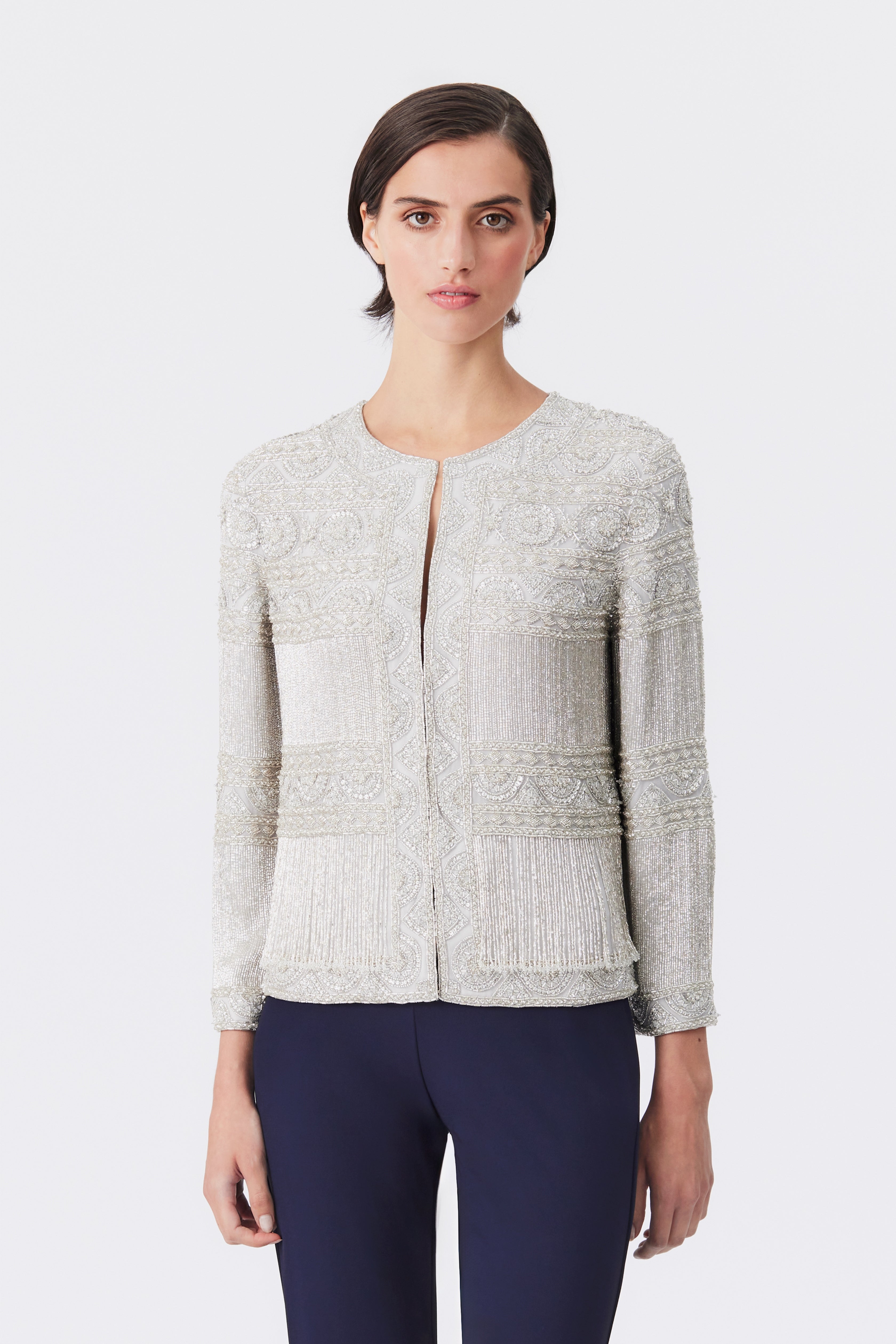 Tyler Ivory Beaded Jacket