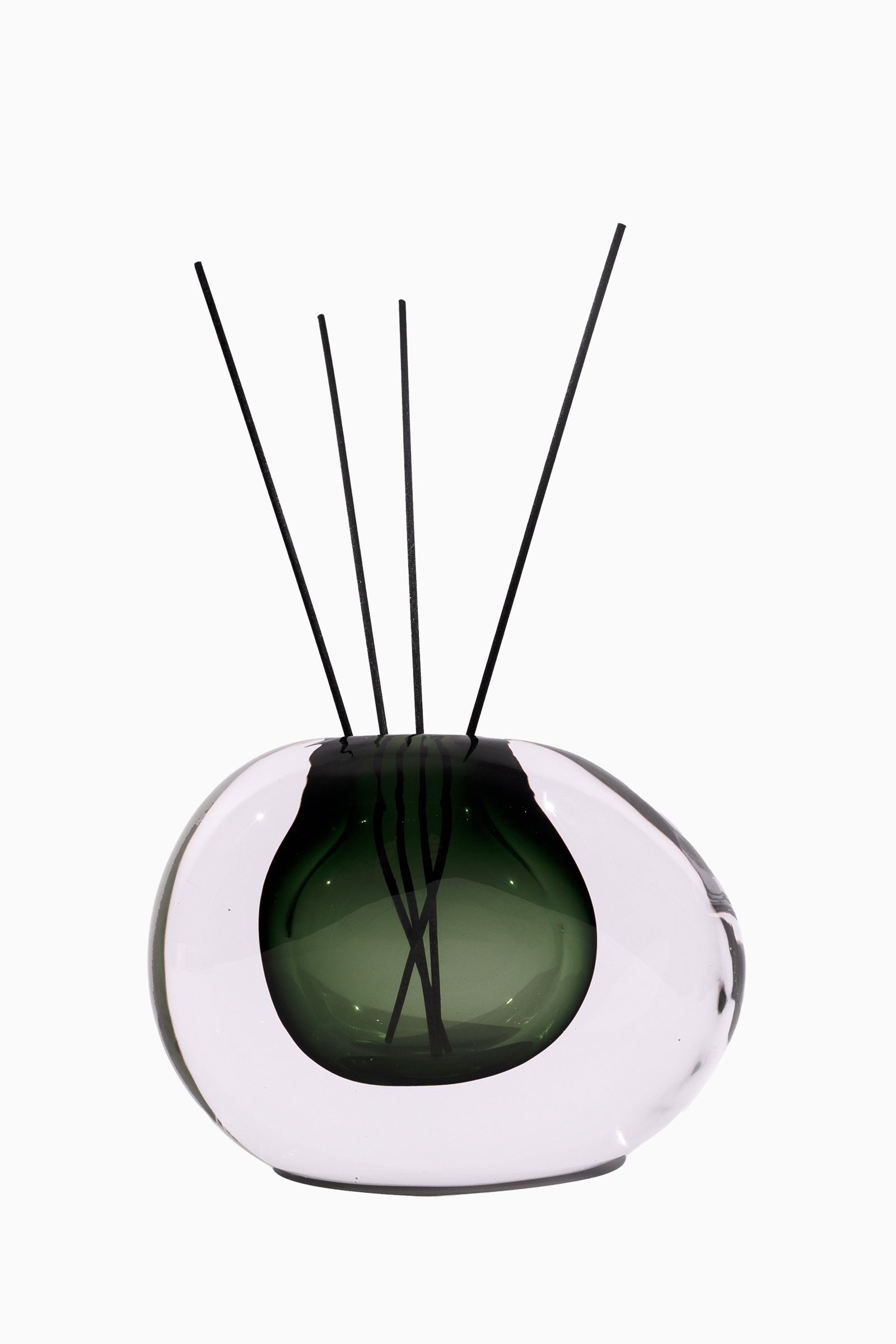 Verdant Hand Blown Glass Vase