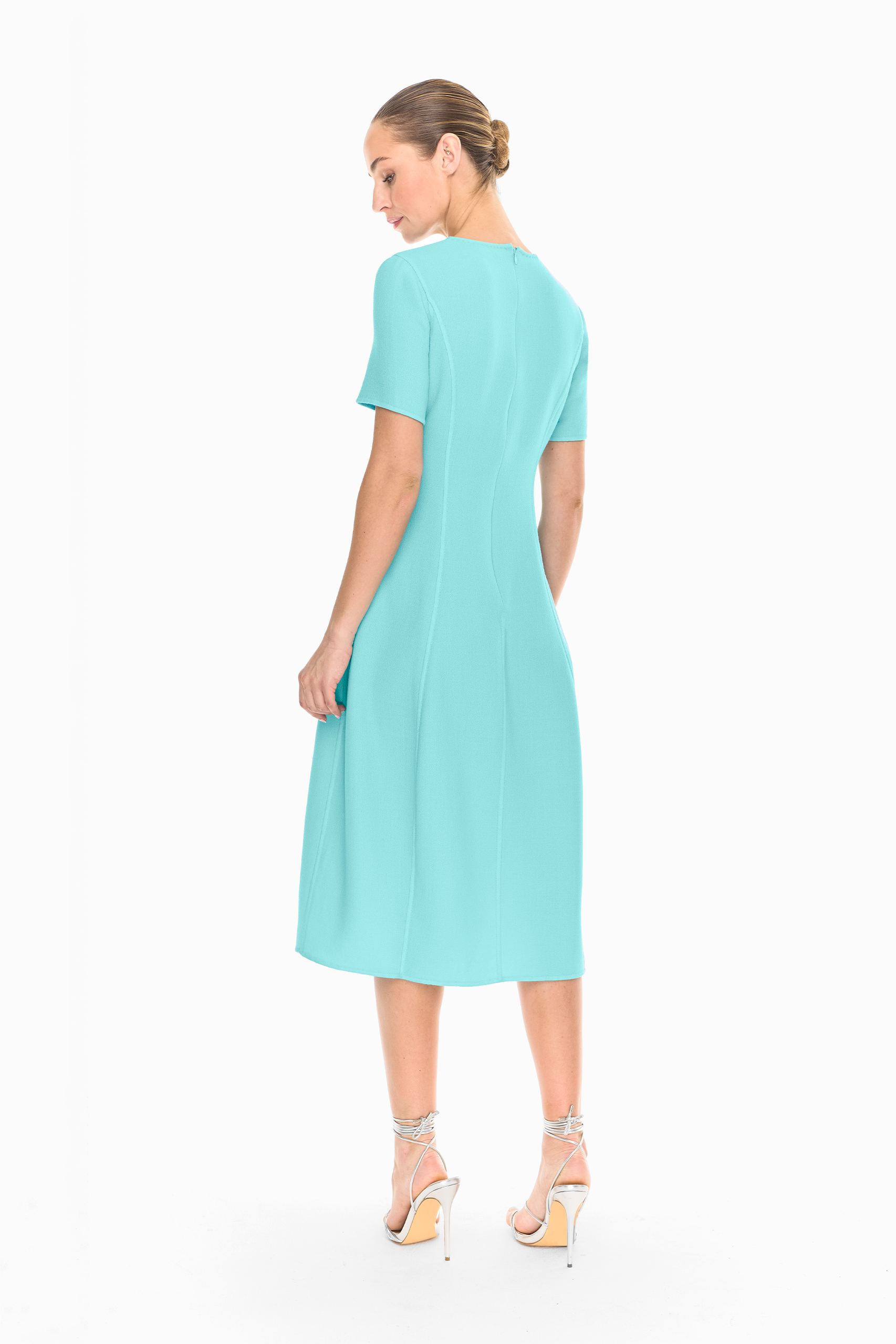 Akira Tulip Dress in Turquoise