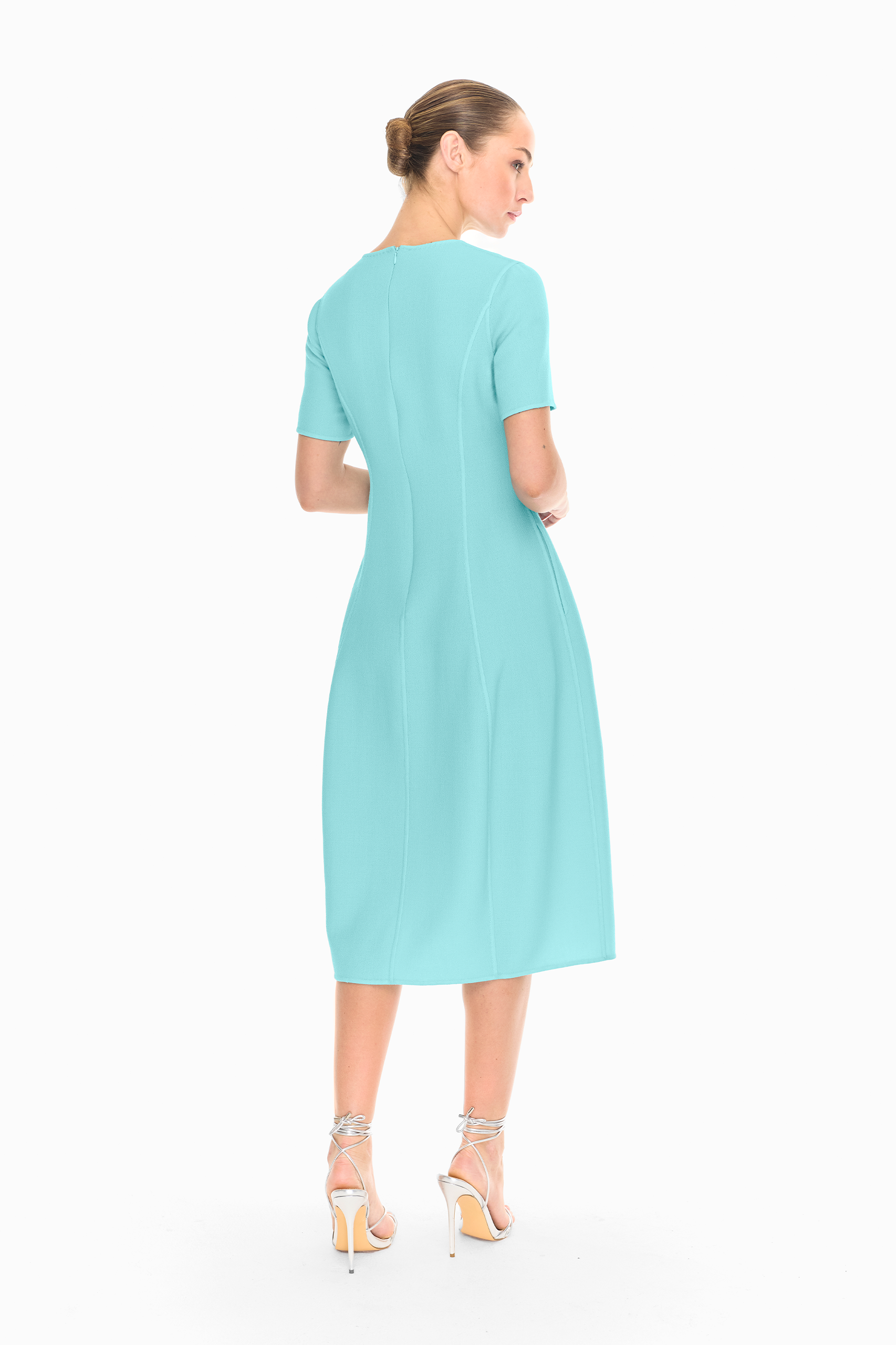 Akira Tulip Dress in Turquoise