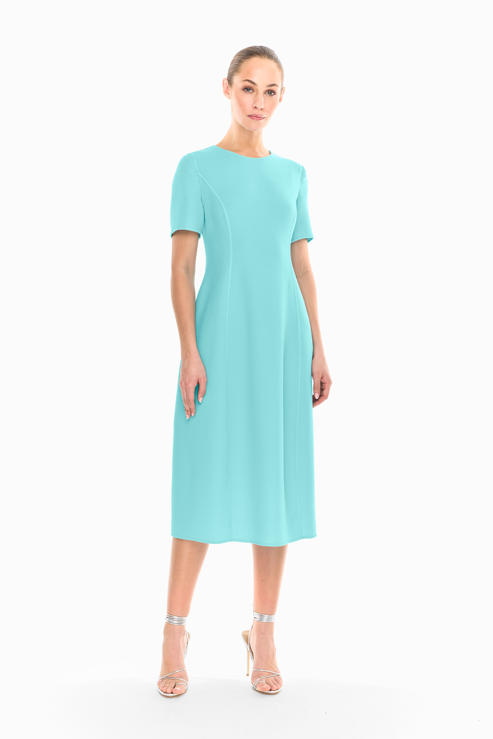 Akira Tulip Dress in Turquoise