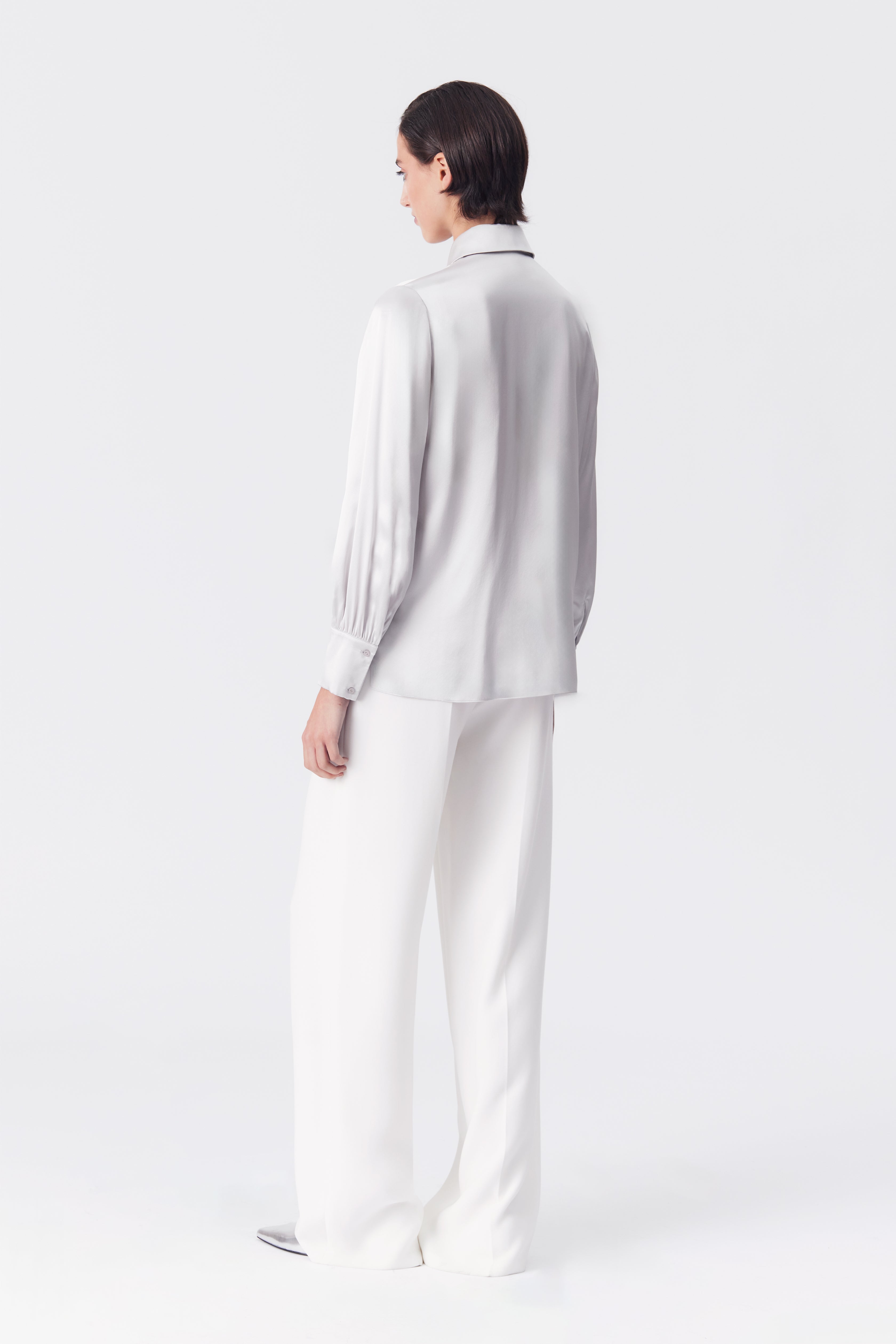 Mimi Wide Leg Trousers in White