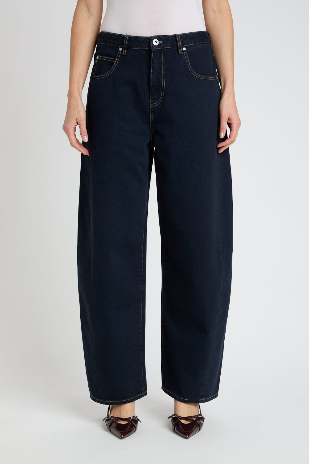 Icety Full Length Barrel Jeans