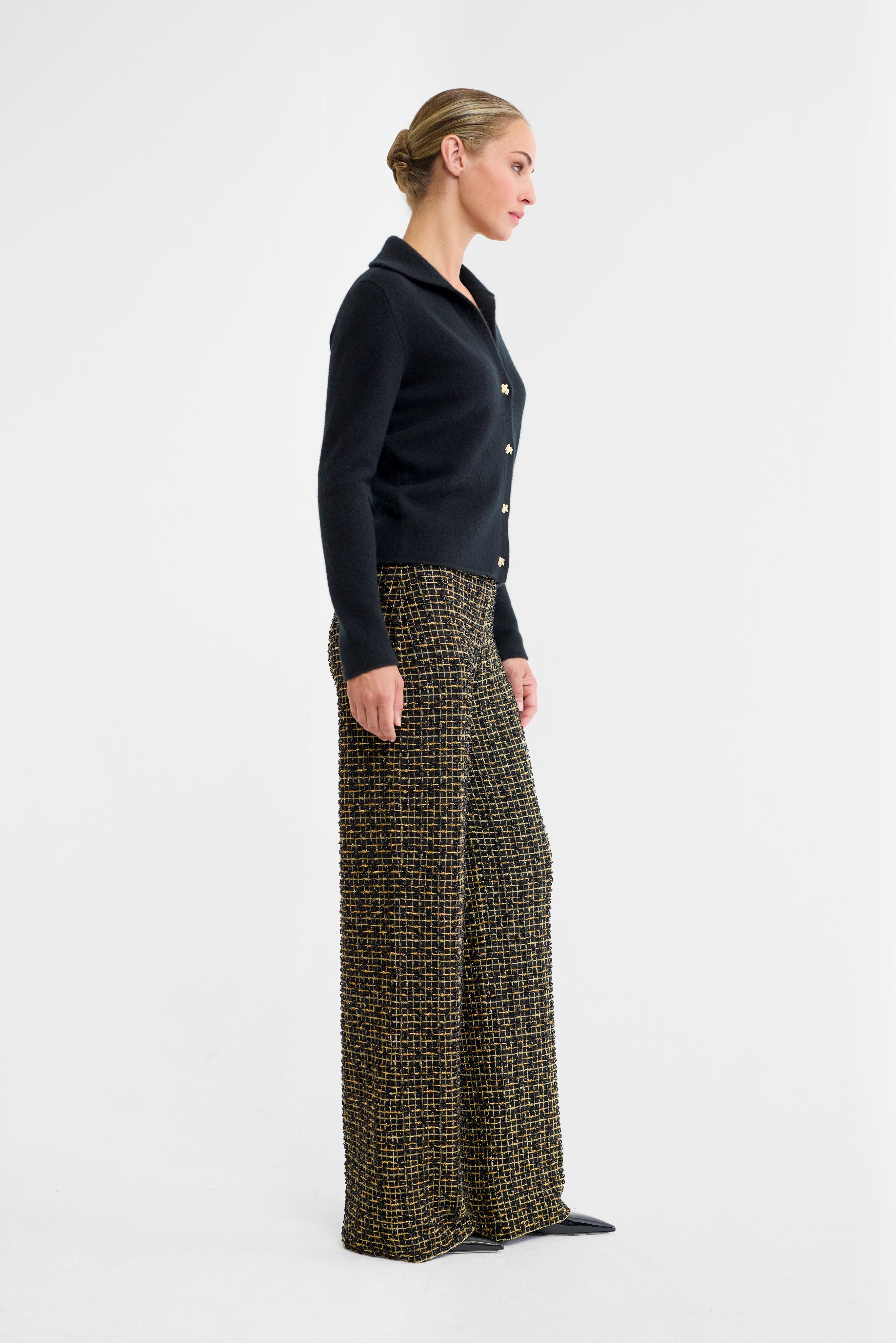 Iris Cashmere Cardigan in Black