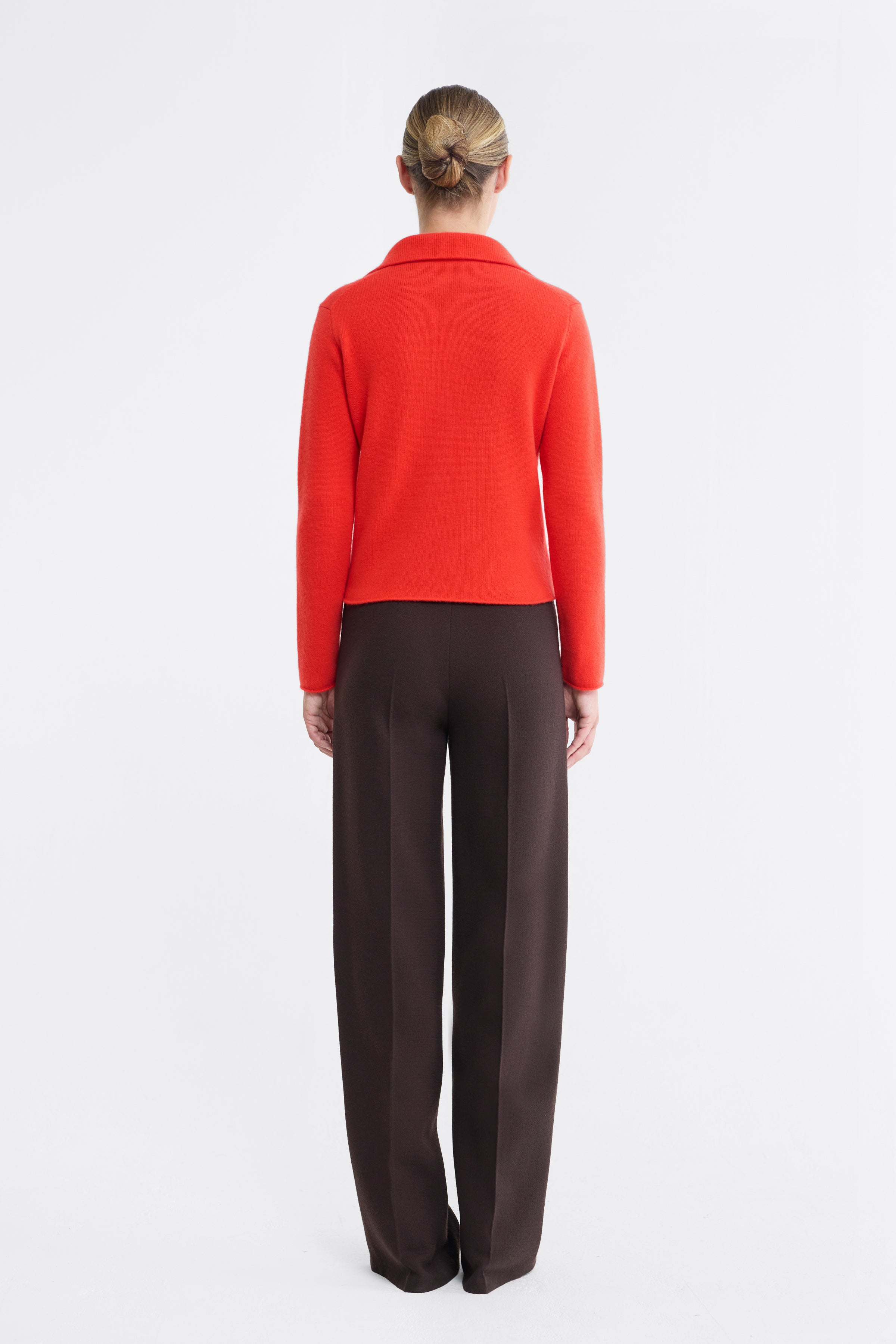 Iris Cashmere Cardigan in Orange
