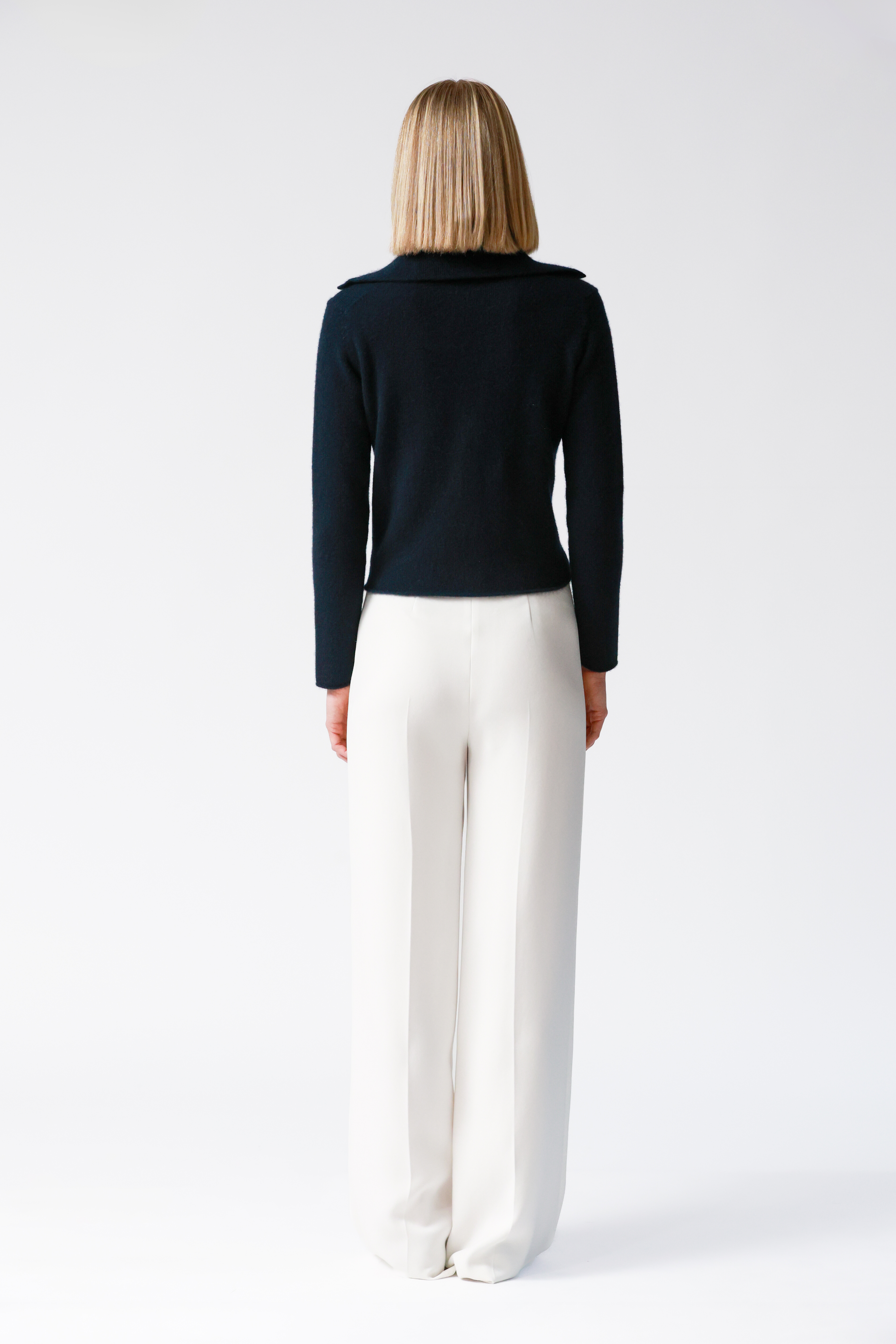 Iris Navy Cashmere Cardigan