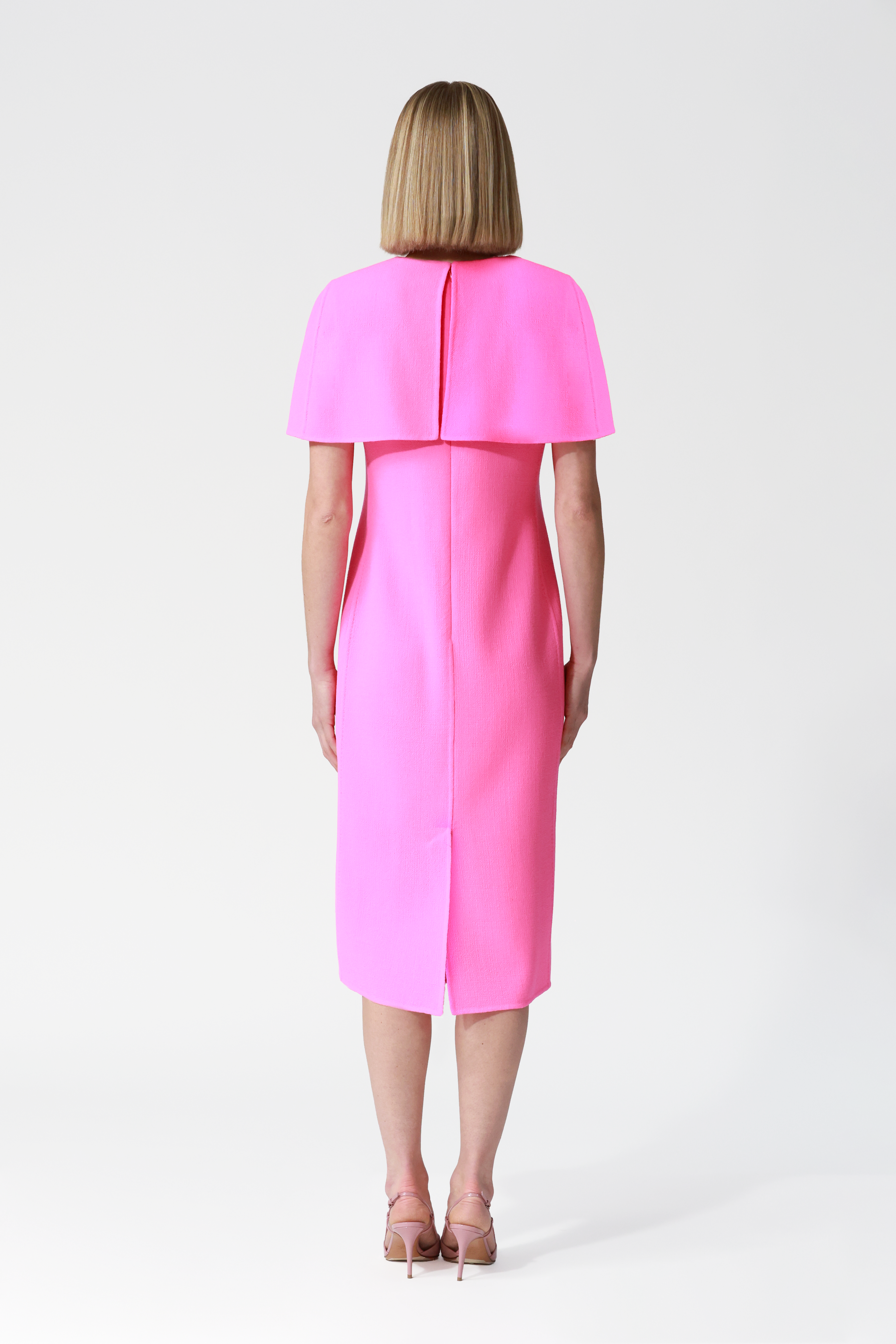 Liza Mini Cape-Effect Dress