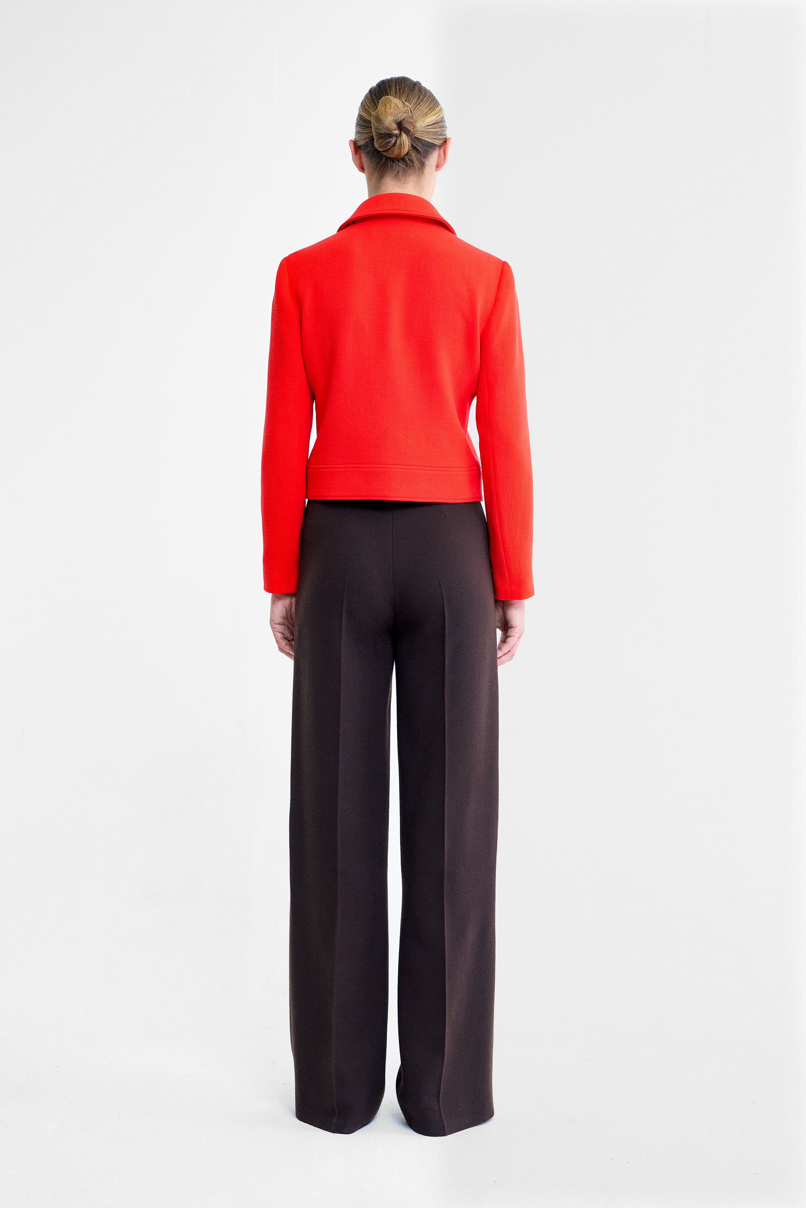 Molly Short Tailored Jacket in Orange
