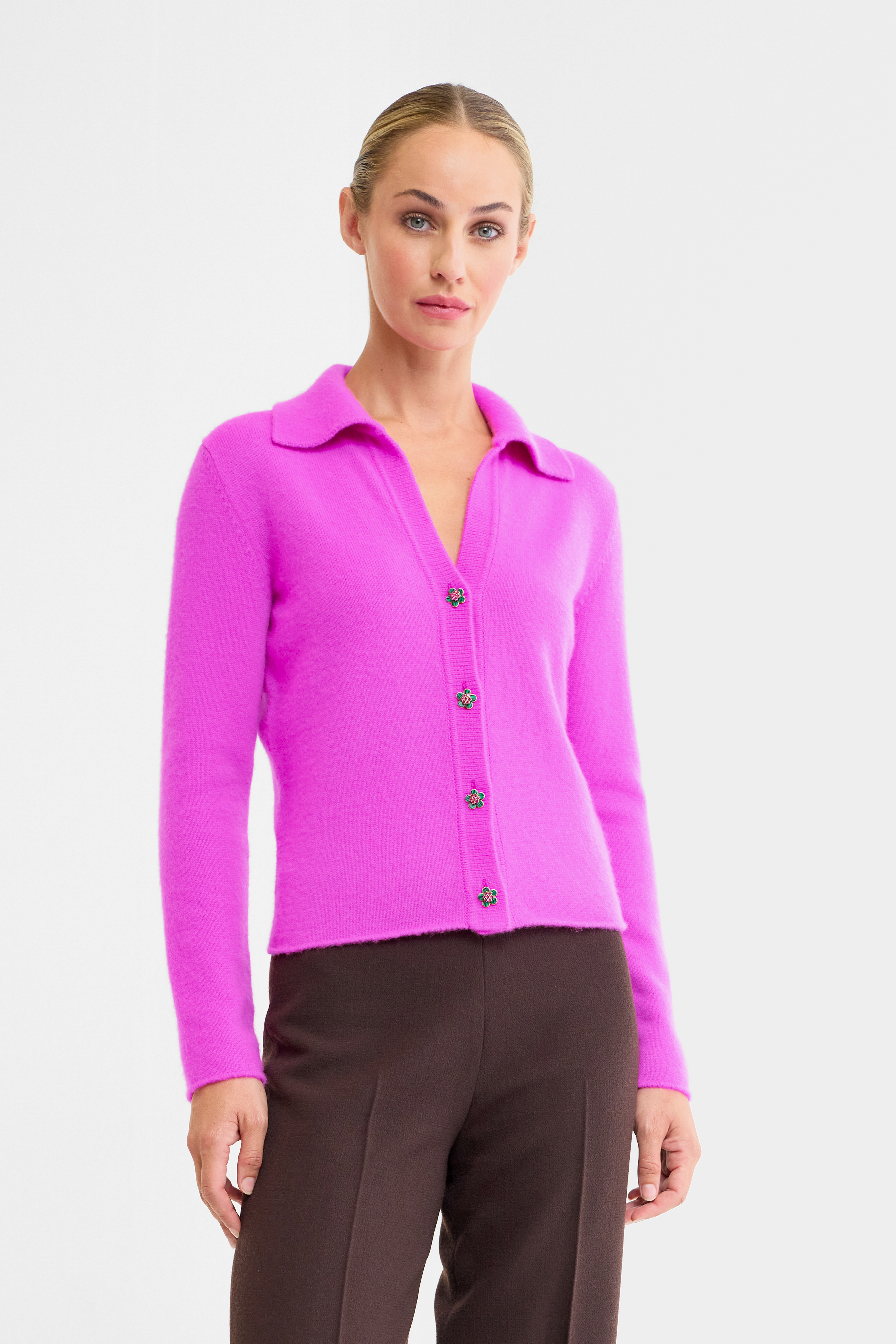 Orchid Cashmere Cardigan