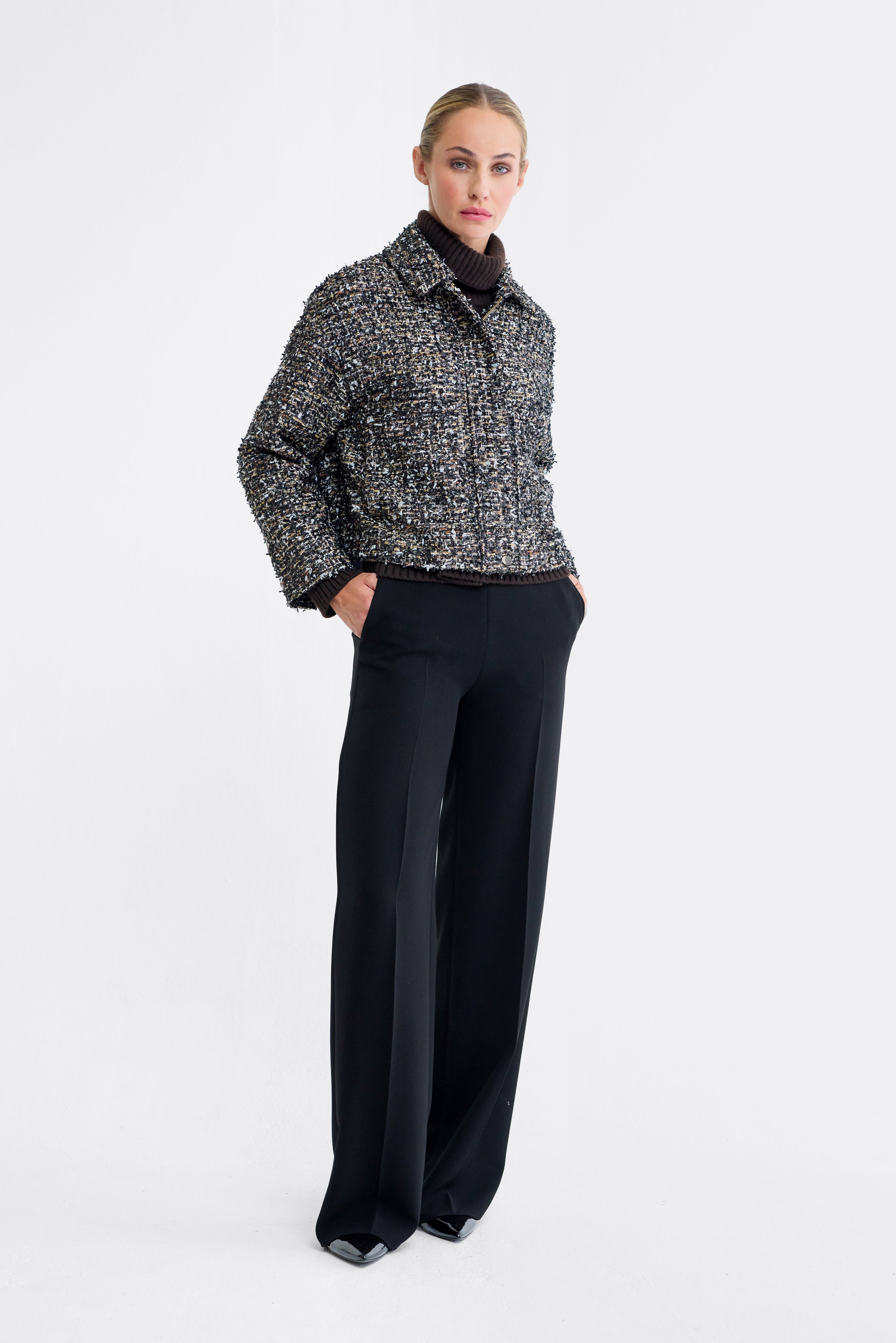 Rowan Black and Gold Tweed Jacket