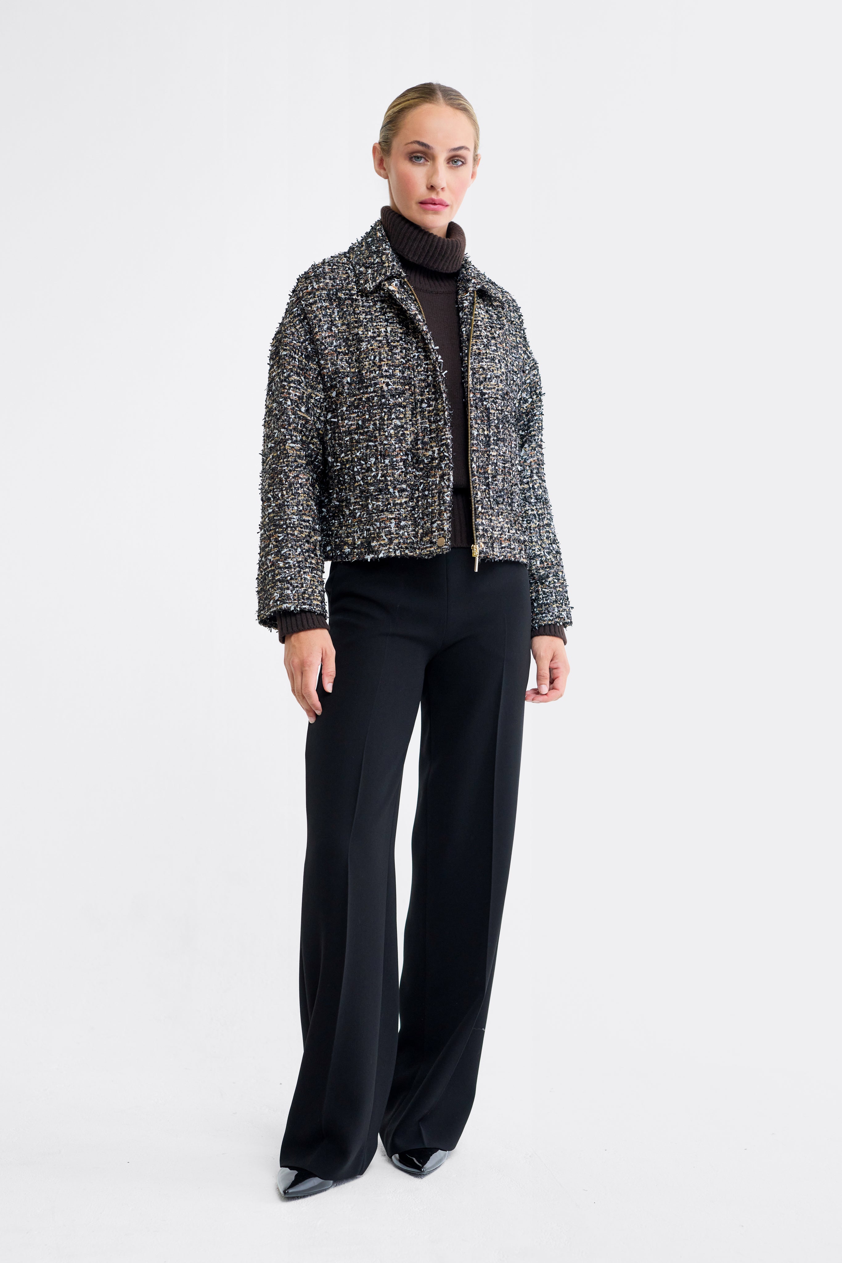 Rowan Black and Gold Tweed Jacket