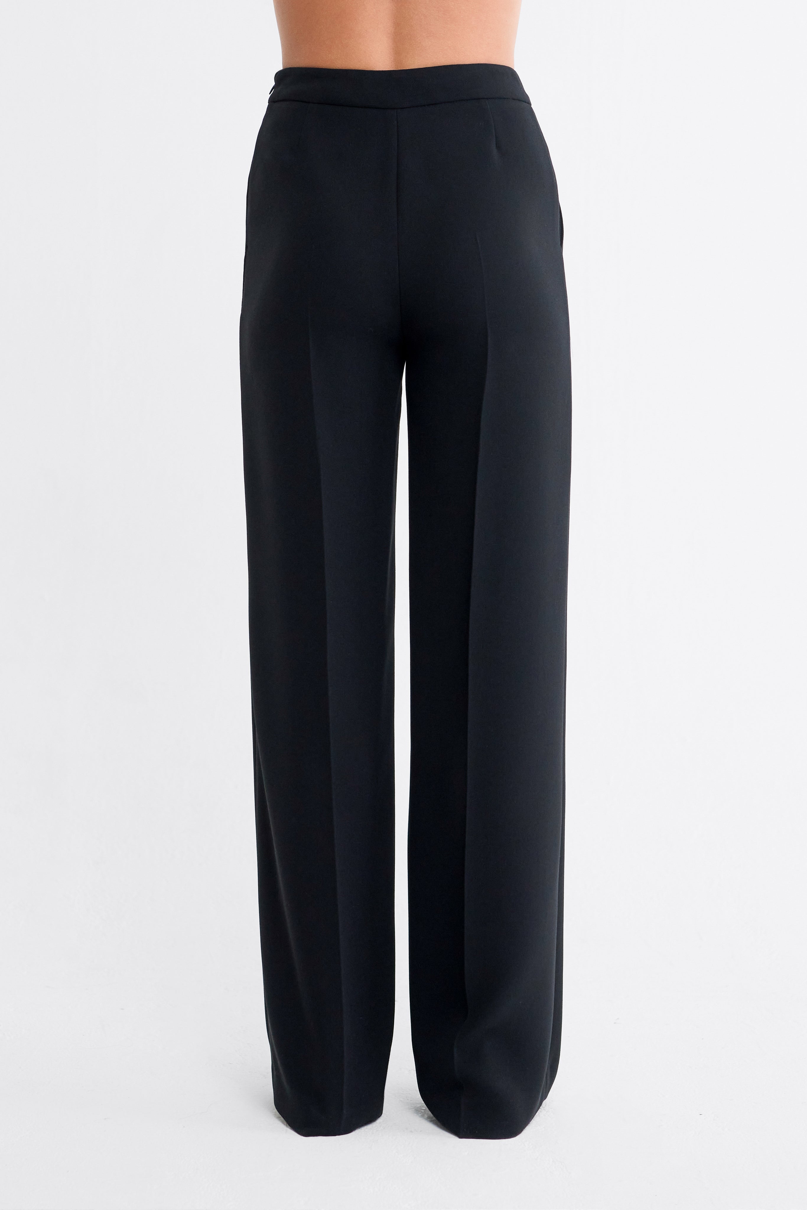 Viv Wide Leg Trousers in Black